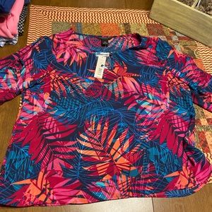 Open shoulder blouse